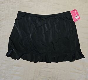 Elegant Black Ruffled Women's Skirtini